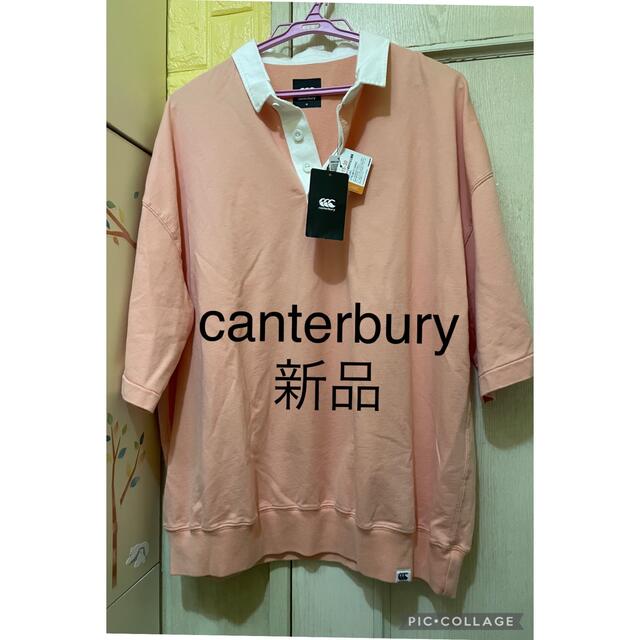 CANTERBURY(カンタベリー)のcanterbury カンタベリー　半袖　ポロシャツ　サーモンピンク　新品 メンズのトップス(ポロシャツ)の商品写真