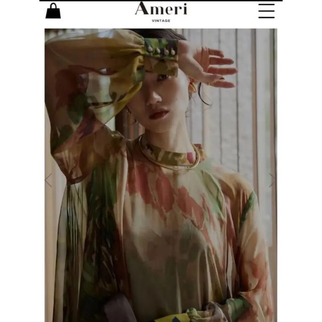 Ameri VINTAGE(アメリヴィンテージ)のマッキーさま専用❤️AMERI❤️UND WILLOW PAINT DRESS レディースのワンピース(ロングワンピース/マキシワンピース)の商品写真