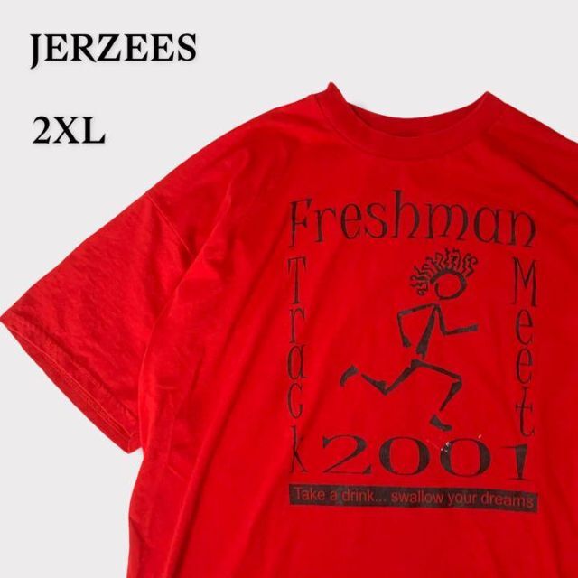 JERZEESE ジャージーズ プリント半袖Tシャツ ゆるサイズ XL