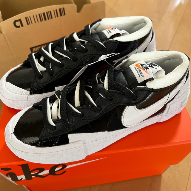 sacai × Nike Blazer Low "Black 24.5