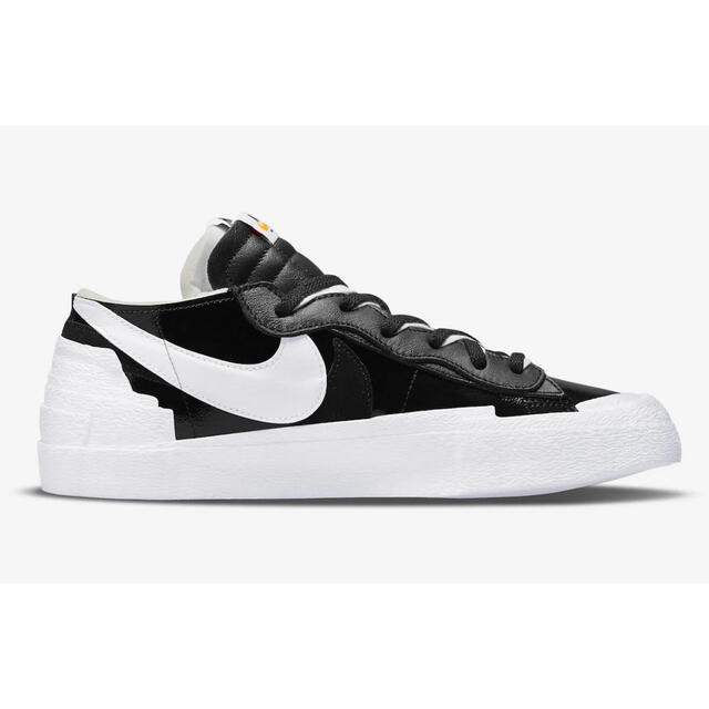 sacai NIKE BLAZER LOW BLACKPATENTLEATHER