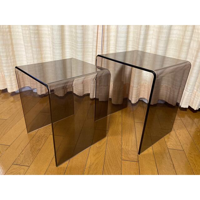 2021年レディースファッション福袋 アクリル テーブル ディスプレイ台 コの字 2個セット コーヒーテーブル/サイドテーブル