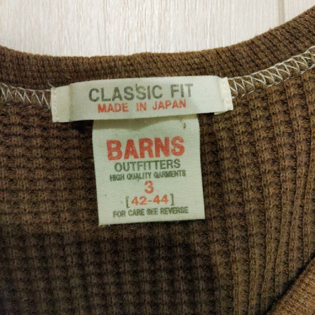 Barns OUTFITTERS(バーンズアウトフィッターズ)のバーンズ　BARNS　ワッフル　ロングTシャツ メンズのトップス(Tシャツ/カットソー(七分/長袖))の商品写真