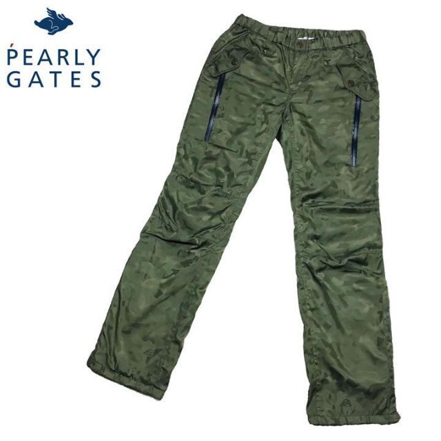 PEARLYGATES 蓄熱 カーゴ パンツ 迷彩 カモフラ カーキ オリーブ - ウエア
