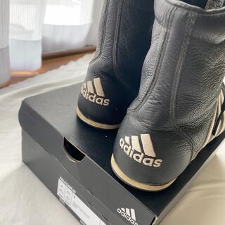 adidas - アディダス レザー ハイカット ショートブーツ スニーカーの