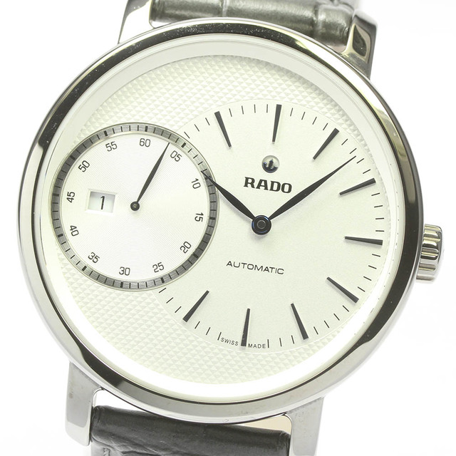 即納】 RADO メンズ 自動巻き スモールセコンド デイト 657.0129.3