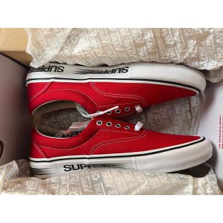 シュプリーム(Supreme)の27.5cm supreme vans era 2016ss red(スニーカー)