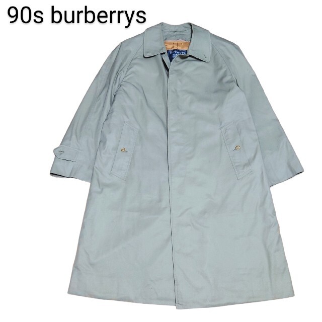 90年代 burberrys バーバリー ノバチェック ステンカラーコート くらし