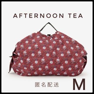 アフタヌーンティー(AfternoonTea)のアフタヌーンティー　シュパット　Mサイズ　　レッド　ムーミン　リトルミィ(エコバッグ)