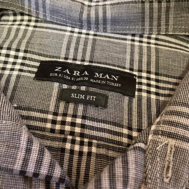 ZARA(ザラ)のZARA チェックシャツ　メンズ　S-Mサイズ メンズのトップス(シャツ)の商品写真