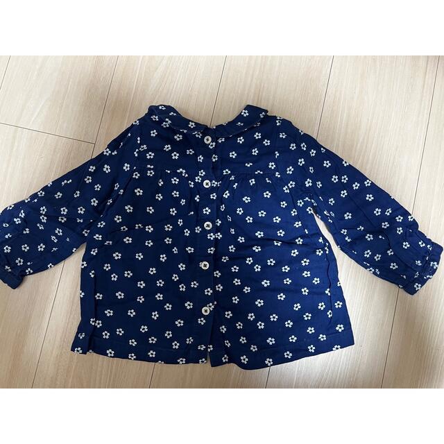 PETIT BATEAU(プチバトー)のプチバトー  花柄トップス　18m81cm キッズ/ベビー/マタニティのベビー服(~85cm)(シャツ/カットソー)の商品写真