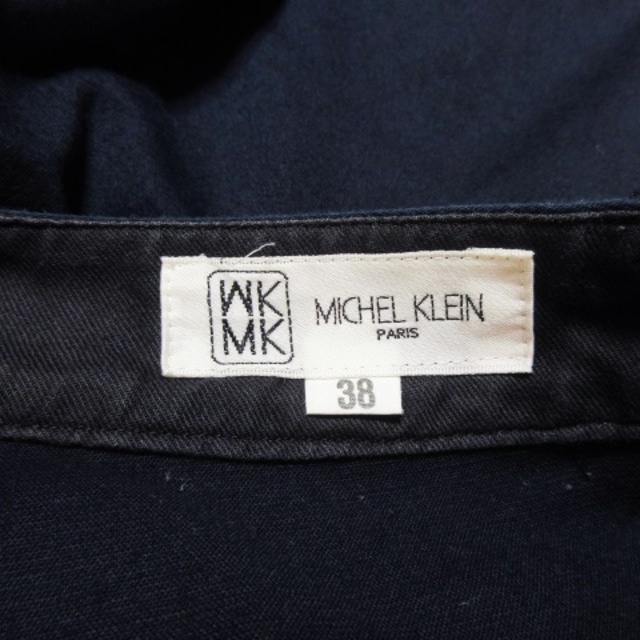 MK MICHEL KLEIN(エムケーミッシェルクラン)のエムケー ミッシェルクラン パンツ クロップド サブリナ ストレッチ 38 紺 レディースのパンツ(その他)の商品写真