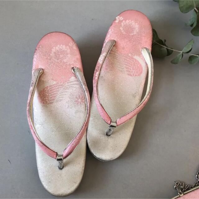 和装小物୨୧お草履おカバン　2wayかかえバッグ レディースの靴/シューズ(下駄/草履)の商品写真