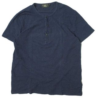 ダブルアールエル(RRL)のRRL INDIGO KNIT HENLEYNECK TEE Ｔシャツ メンズ(Tシャツ/カットソー(半袖/袖なし))