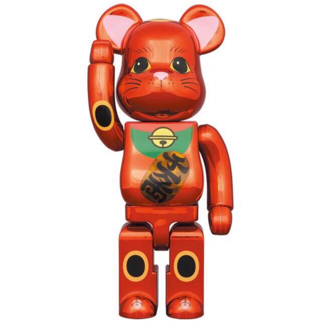 MEDICOM TOY(メディコムトイ)のBE@RBRICK 招き猫 梅金メッキ 発光 400％ エンタメ/ホビーのフィギュア(その他)の商品写真