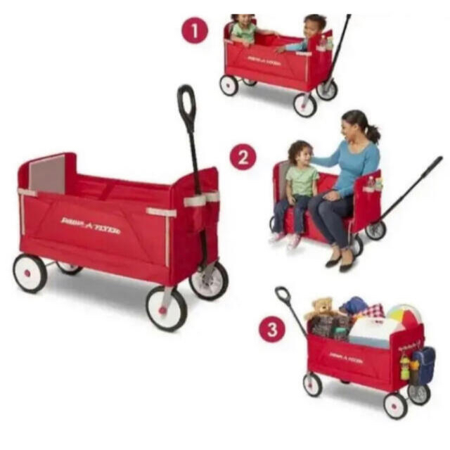 ラジオフライヤー Radio Flyer 3 in 1 イージーフォールドワゴン エンタメ/ホビーのテーブルゲーム/ホビー(三輪車/乗り物)の商品写真