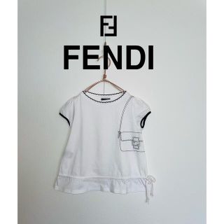 フェンディ(FENDI)の【正規品】FENDI フェンディ　キッズ　だまし絵　ショートスリープTシャツ(Tシャツ/カットソー)