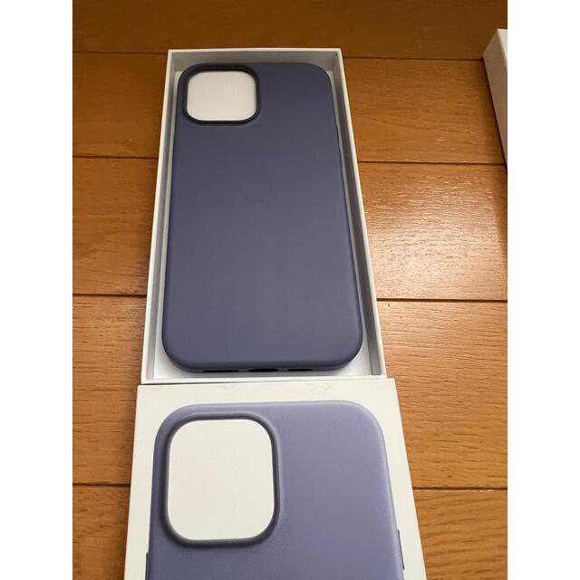 【新品】純正 iPhone 13 Pro Max レザーケース ウィステリア