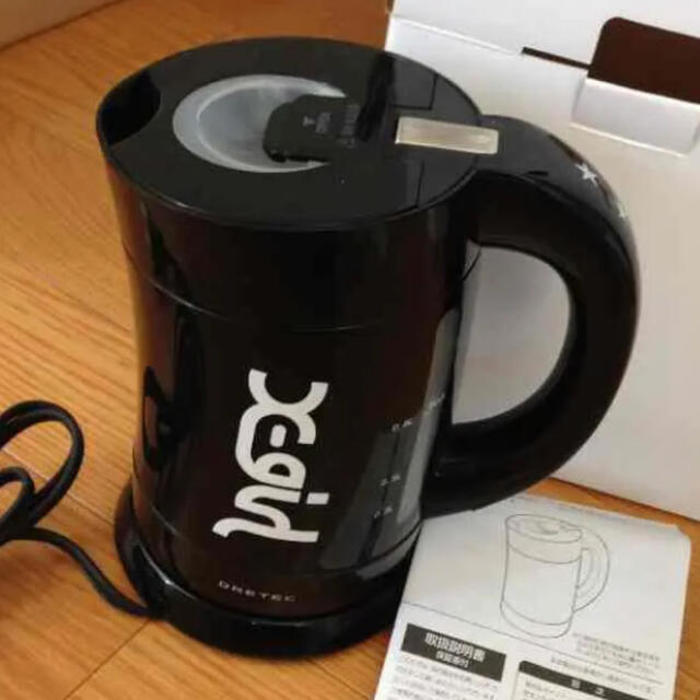 X-girl X-girl非売品 電気ケトル ブラック 美品 匿名配送 即日発送の通販 by はなまる|エックスガールならラクマ X-girl電気ケトル