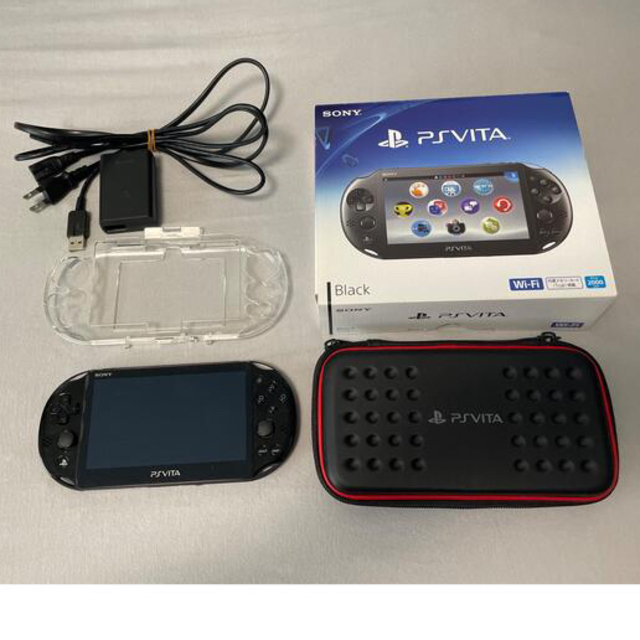 PlayStation Vita(プレイステーションヴィータ)のPlayStation®Vita ブラック 2000 WiFiモデル エンタメ/ホビーのゲームソフト/ゲーム機本体(携帯用ゲーム機本体)の商品写真