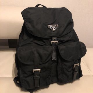 プラダ(PRADA)の【美品】PRADA★リュックサック★黒★ナイロン(リュック/バックパック)