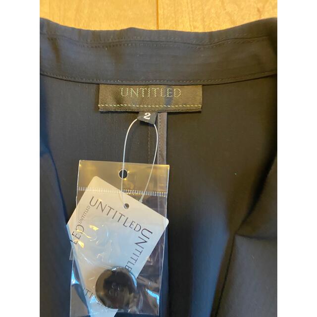 UNTITLED(アンタイトル)の新品未使用タグ付アンタイトル　untitled  スーツジャケット紺 レディースのフォーマル/ドレス(スーツ)の商品写真