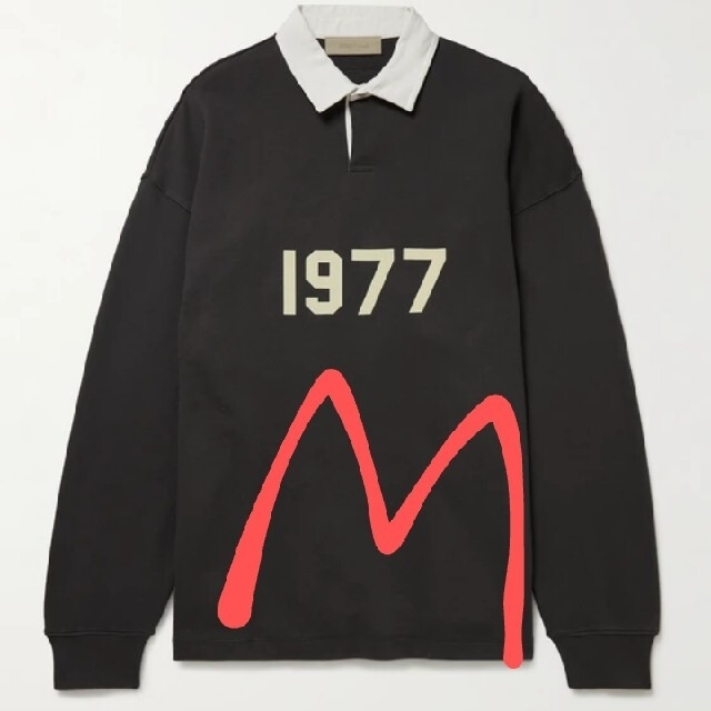 FEAR OF GOD(フィアオブゴッド)のエッセンシャルズ 1977  ラグビー シャツ ラガーシャツ ポロシャツ　M メンズのトップス(ポロシャツ)の商品写真