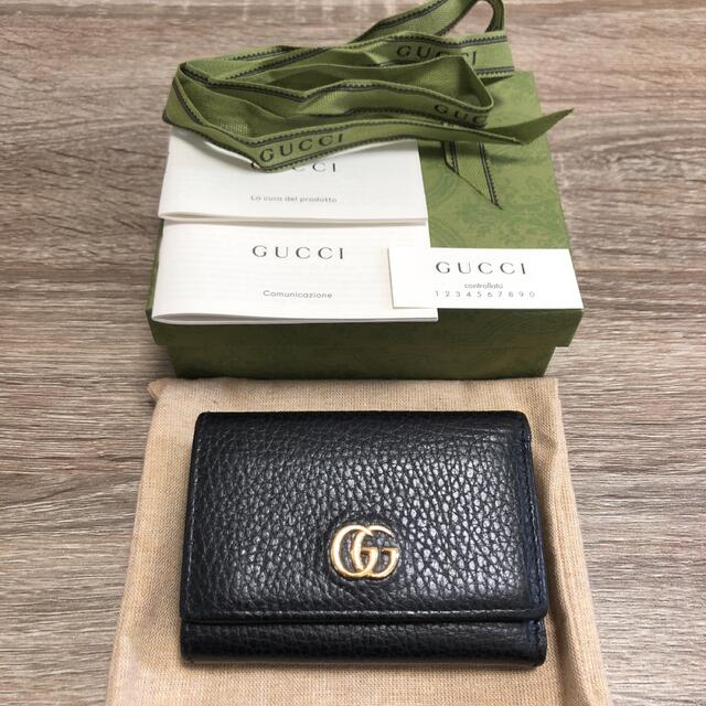 美品【GUCCI】グッチ GGマーモント ミディアムウォレット-