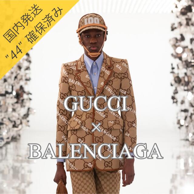 Gucci(グッチ)の【新品】激レア GUCCI×BALENCIAGA コラボ ジャンボGGジャケット メンズのジャケット/アウター(テーラードジャケット)の商品写真