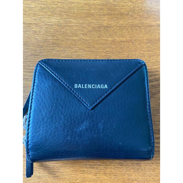 □【BALENCIAGA】鑑定済み　ペーパー ビルフォールド 2つ折り財布