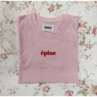 エピヌ(épine)のepine embroidery tee pink  Tシャツ　ピンク　エピヌ(Tシャツ(半袖/袖なし))