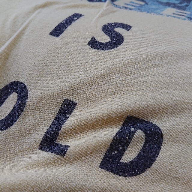 GU(ジーユー)のGU レディース Tシャツ イエロー 部屋着 パジャマ 薄手 レディースのトップス(Tシャツ(半袖/袖なし))の商品写真