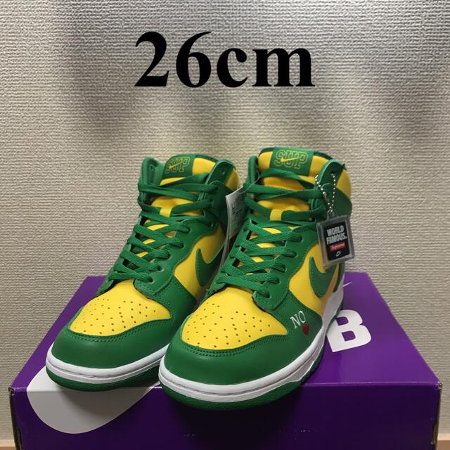 Supreme(シュプリーム)のシュプリーム × ナイキ SB ダンク ハイ バイ エニー ミーンズ 26cm メンズの靴/シューズ(スニーカー)の商品写真