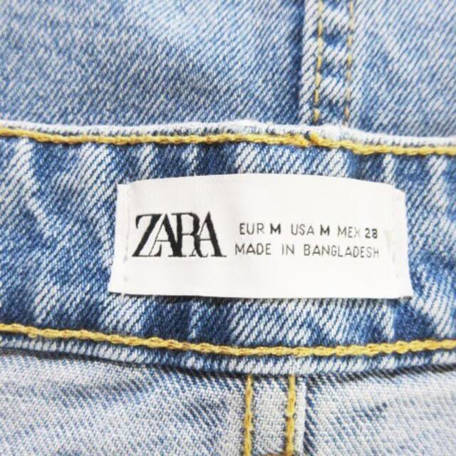 ZARA(ザラ)のザラ ZARA スカート デニム タイト ミモレ ロング スリット M 青 レディースのスカート(ロングスカート)の商品写真