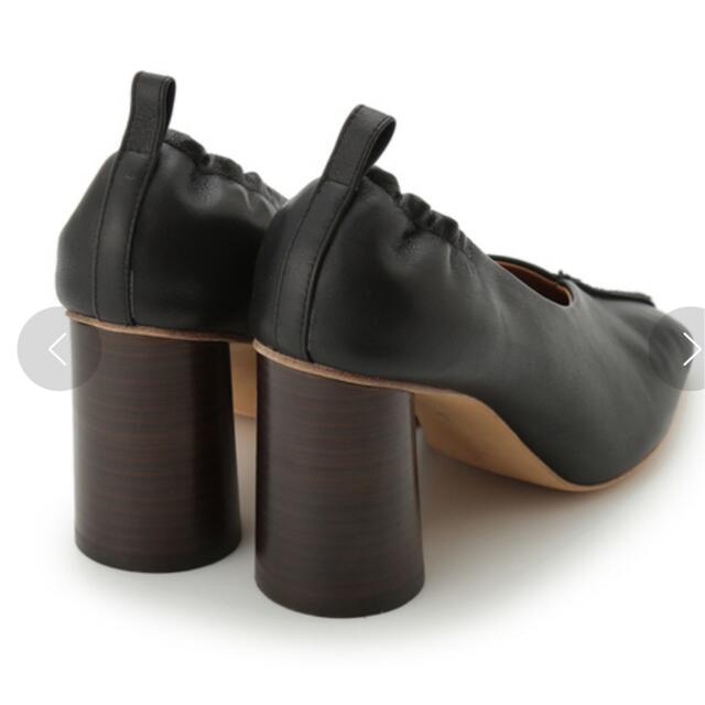 SNIDEL(スナイデル)のsnidel レザーカットオフパンプス　ブラック レディースの靴/シューズ(ハイヒール/パンプス)の商品写真