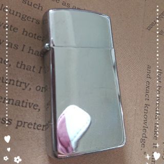 ジッポー(ZIPPO)のZippo スリムタイプ シルバー プレーン シンプル(タバコグッズ)