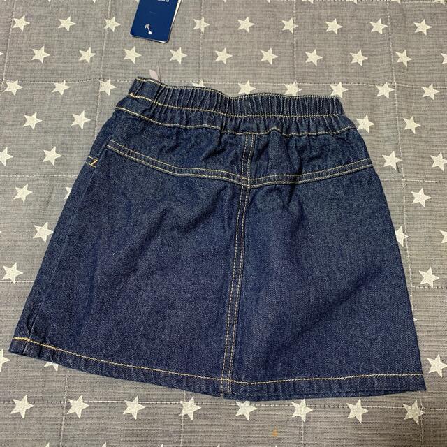 西松屋(ニシマツヤ)のデニムスカート キッズ/ベビー/マタニティのキッズ服女の子用(90cm~)(スカート)の商品写真