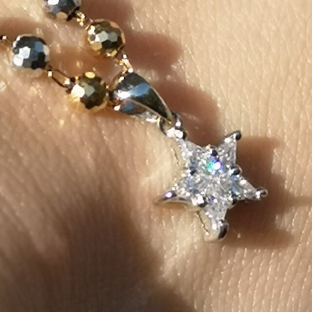 低価格の K18⭐ダイヤモンド 0.23ct カイトカット⭐スター ネックレス