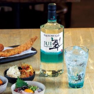 トウヨウササキガラス(東洋佐々木ガラス)のSUNTORY GIN SUI 翠 (すい) のグラス３個セット(グラス/カップ)