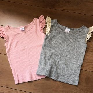 ベビーギャップ(babyGAP)のノースリーブトップス2枚セット(タンクトップ/キャミソール)