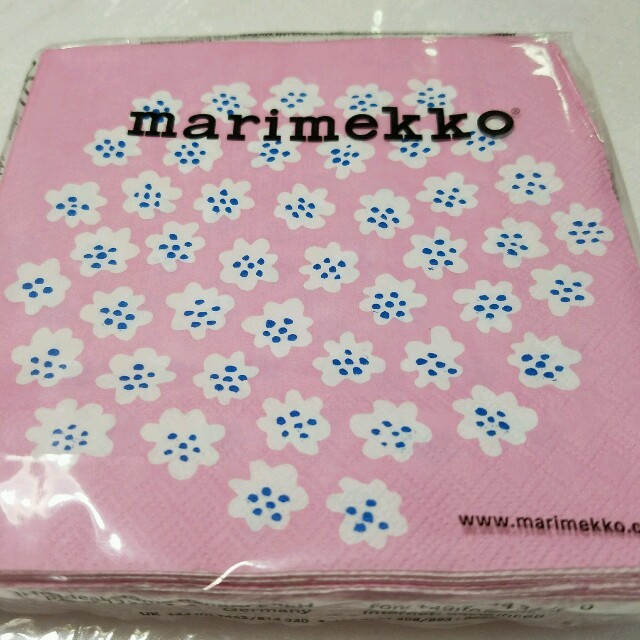 marimekko(マリメッコ)のマリメッコペーパーナプキン5枚 ハンドメイドの素材/材料(各種パーツ)の商品写真