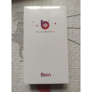 新品未開封　モバイルカラオケマイク　Bion BIon ビオン　赤　レッド(マイク)