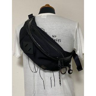 ポーター(PORTER)のPORTER/限定/ウエストバッグ/レザー/フットザコーチャー/コラボ/別注/黒(ウエストポーチ)