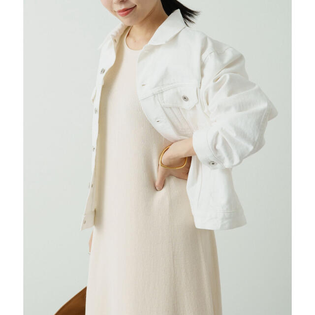Loungedress】デニムジャケット(オフホワイト) forms