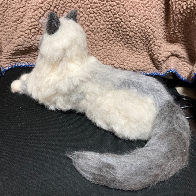 猫耳pq様確認用 羊毛フェルト オーダー ラグドールちゃんの通販 猫耳pq様確認用 羊毛フェルト オーダー ラグドールちゃんの通販