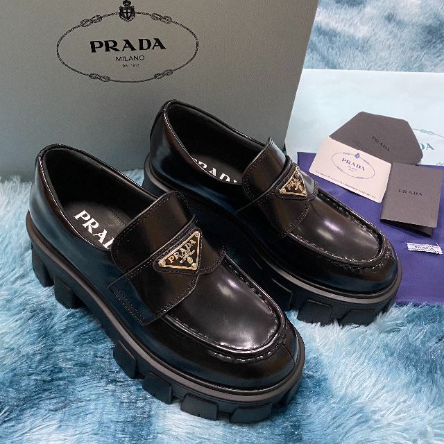 PRADA プラダ モノリス厚底ローファー |