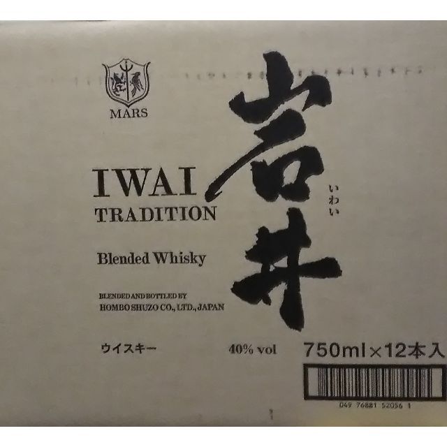 マルスウィスキー岩井トラディション750ml40％12本 3