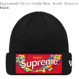 シュプリーム(Supreme)のSupreme Skittles New Era Beanie Black(ニット帽/ビーニー)