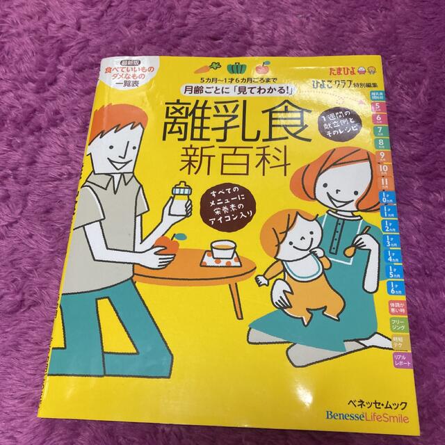 Benesse(ベネッセ)の月齢ごとに「見てわかる！」離乳食新百科 ５カ月～１才６カ月ごろまでこれ１冊でＯＫ エンタメ/ホビーの雑誌(結婚/出産/子育て)の商品写真