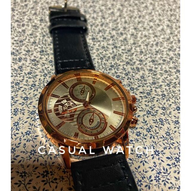 23新作 腕時計 シンプル ブラック×ホワイト お洒落 時計 男女兼用 レディースのファッション小物(腕時計)の商品写真